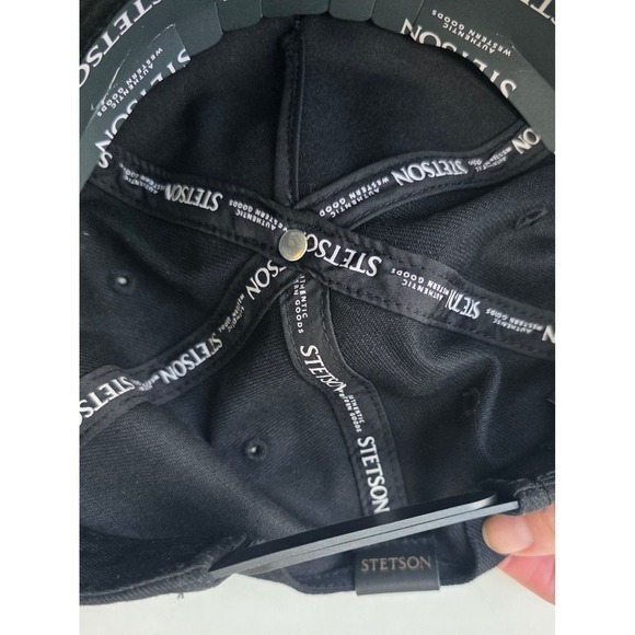 Stetson x Post Malone Black Rhinestone Trucker Hat New Snapback Cap Posty OS NWT
